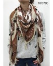 CASHEMIRE BRIQUE - FOULARD CARRE