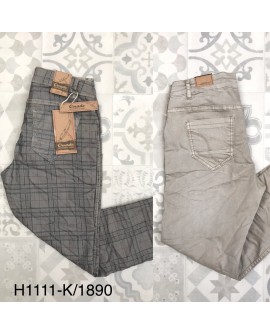 H1111K - Pantalon réversible carreaux